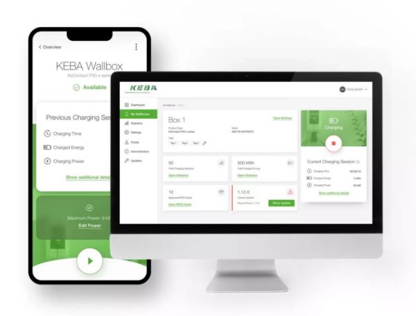 Bild von KEBA eMobility Portal