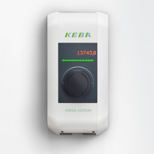 KEBA KeContact P30 x-series, Typ 2 Buchse, 22kW, PLC - GREEN EDITION